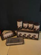 Brabantia Keukenset: Broodtrommel, Bussen, Blik, Warmhoudpla, Ophalen of Verzenden, Gebruikt