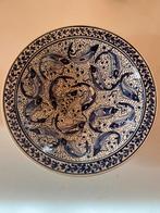 Grote schaal wandbord blauw wit, Ophalen of Verzenden, Overige stijlen, Porselein, Schaal of Schalen