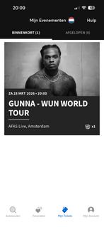 Gunna Wun World Tour staanplaats AFAS Live 28 maart, Eén persoon, Maart