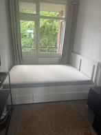 2 persoons bed, Huis en Inrichting, Slaapkamer | Bedden, Ophalen, Wit, 140 cm, 200 cm