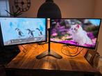 2x computer Monitoren en standaard, Computers en Software, Monitoren, Gebruikt, 101 t/m 150 Hz, DisplayPort, Quad HD (2K)