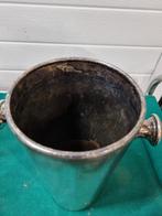 -	Wijnkoeler antiek verzilverd hoog, Ophalen of Verzenden