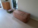 Leren Nubuck poef voetenbank Be Pure, Huis en Inrichting, Banken | Voetenbanken en Poefen, Ophalen, Rechthoekig, Leer, 50 tot 75 cm