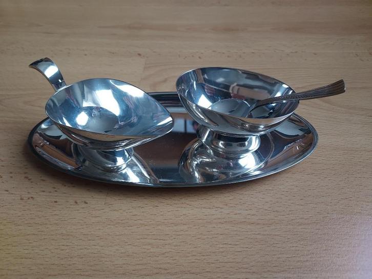 Gero - verzilverd roomstel, Antiek en Kunst, Antiek | Servies compleet, Ophalen of Verzenden
