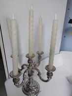 zware vezilverde kandelaar, Antiek en Kunst, Ophalen of Verzenden, Zilver
