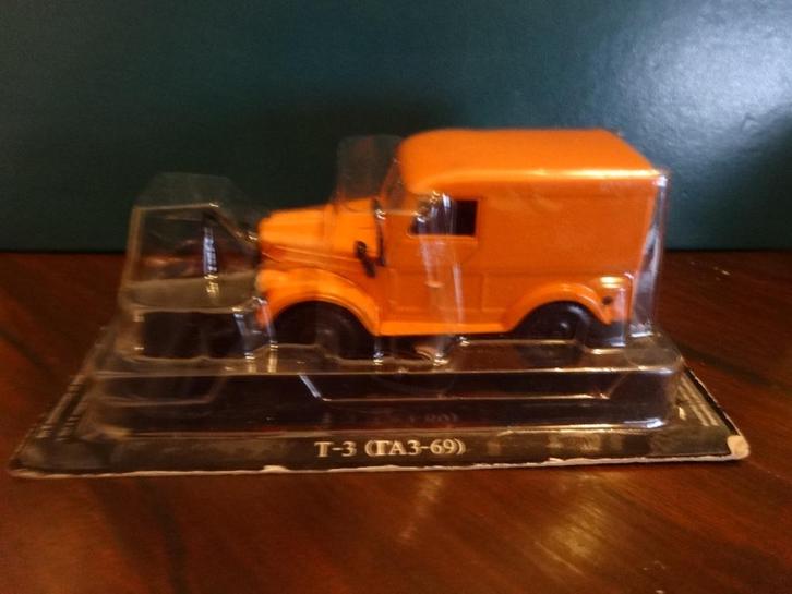 Russische metalen schaalmodel van een bestelautoT-3 (TA3-69), Hobby en Vrije tijd, Modelauto's | 1:43, Nieuw, Auto, Overige merken