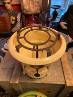 Crème emaille petroleumstel i pits. Kooktoestel, Antiek en Kunst, Antiek | Emaille, Ophalen of Verzenden