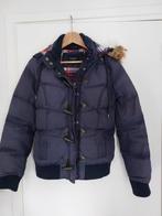 Winterjas - retro - bien blue, Maat 38/40 (M), Blauw, Ophalen of Verzenden, Gedragen