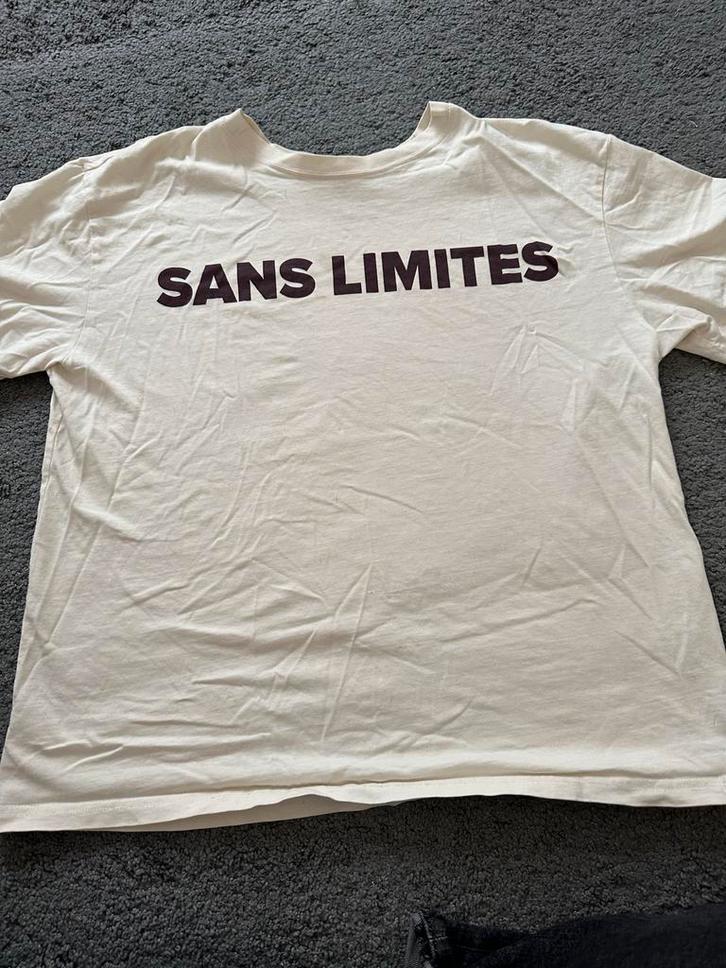 H&M T-shirt - maat M Casual en Stijlvol!, Kleding | Heren, T-shirts, Gedragen, Maat 48/50 (M), Beige, Ophalen of Verzenden