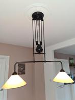 Oude Katrollamp - Sfeervolle Verlichting, Huis en Inrichting, Lampen | Hanglampen, Gebruikt, 50 tot 75 cm, Vintage, Ophalen of Verzenden