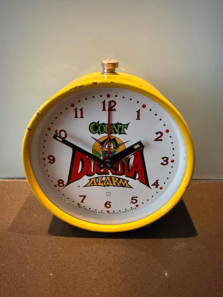Zeldzame Count Duckula Wekker, Antiek en Kunst, Antiek | Klokken, Ophalen of Verzenden