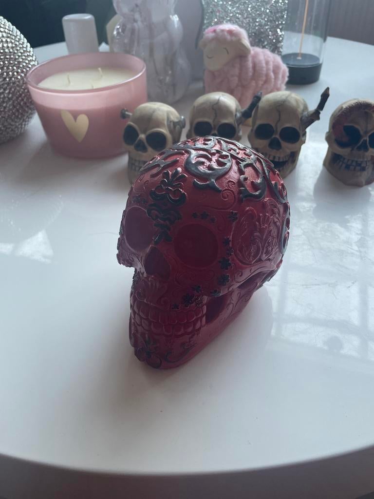 Rood Skelet Decoratie, Ophalen of Verzenden, Gebruikt