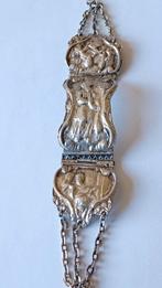 Oude/antieke zilveren armband Bijbelslot, Sieraden, Tassen en Uiterlijk, Antieke sieraden, Armband, Zilver, Verzenden