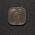 5 cent 1941 zink, Postzegels en Munten, Munten | Nederland, Verzenden, Koningin Wilhelmina, 5 cent, Losse munt