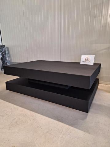 Hamburger Sandwich salontafel 120x80x43cm eiken zwart  beschikbaar voor biedingen