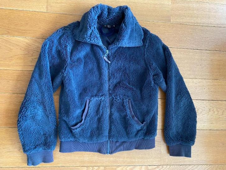 D-zine 140 tussenjas teddy jas meisje jasje grijs antraciet, Kinderen en Baby's, Kinderkleding | Maat 140, Zo goed als nieuw, Meisje