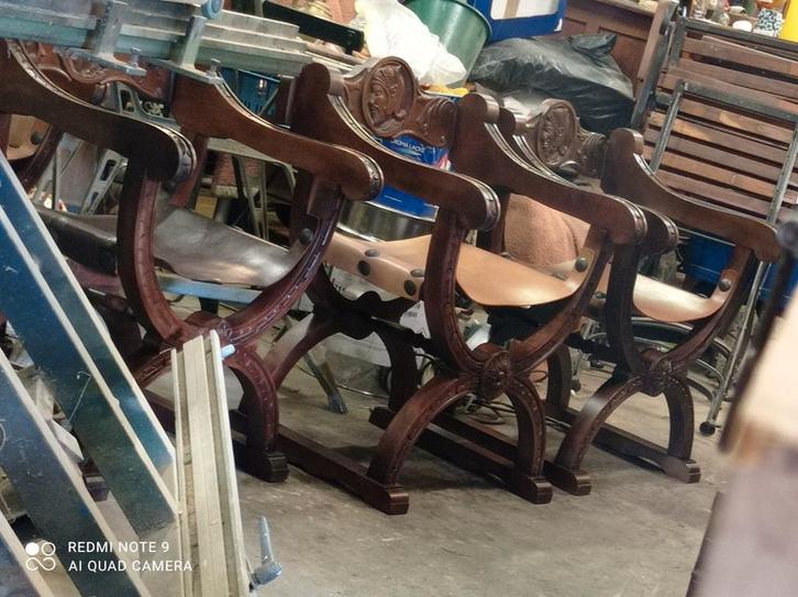 Antieke Dagobert Stoelen, Antiek en Kunst, Antiek | Meubels | Stoelen en Banken, Ophalen of Verzenden