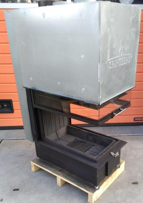 tekoop Spartherm roomdevider liftdeurhaard 3 zijden zicht, Huis en Inrichting, Kachels, Zo goed als nieuw, Inbouw, Houtkachel