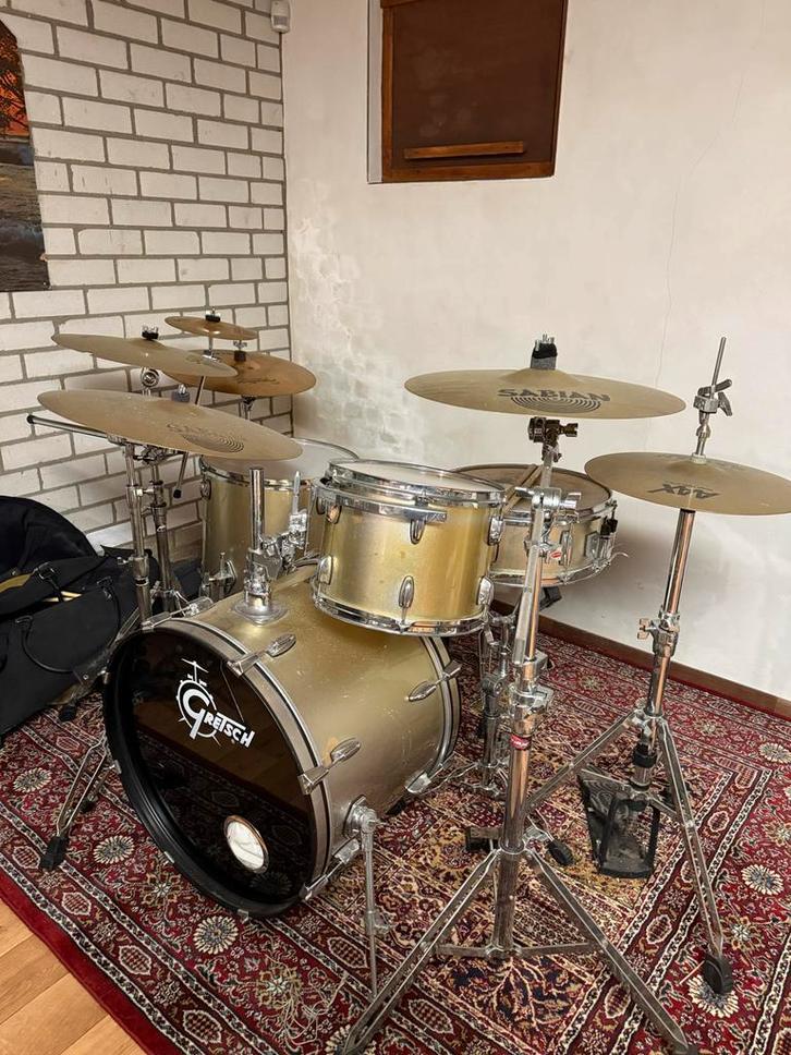 Gretch Drumkit - Compleet en klaar voor gebruik!, Muziek en Instrumenten, Drumstellen en Slagwerk, Gebruikt, Overige merken, Ophalen