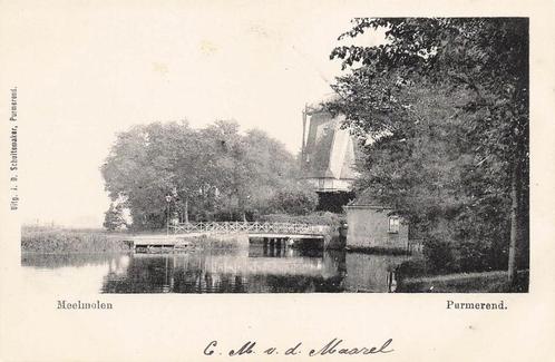 RY202 Purmerend meelmolen 1902, Verzamelen, Ansichtkaarten | Nederland, Ongelopen, Noord-Holland, Voor 1920, Verzenden