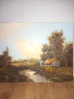 Schilderij F de Jong, Antiek en Kunst, Kunst | Schilderijen | Klassiek, Ophalen of Verzenden