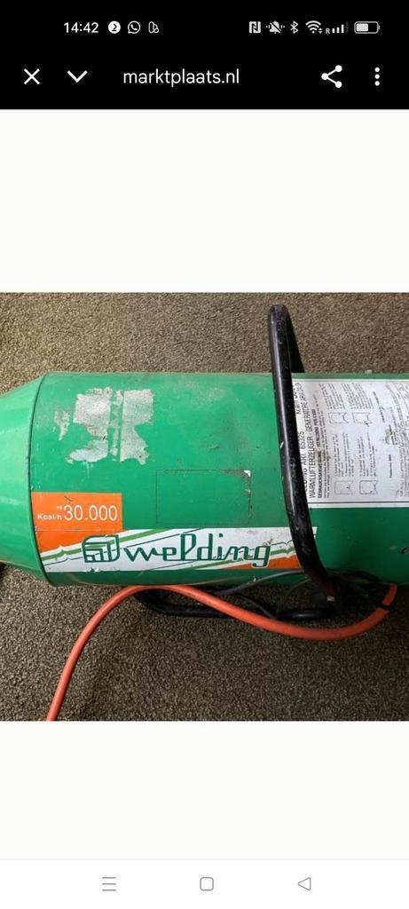 Gaskachel / Gasheater - Welding, Doe-het-zelf en Verbouw, Verwarming en Radiatoren, Gebruikt, Kachel, 800 watt of meer, 30 tot 80 cm