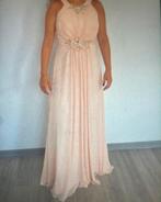 Gala jurk zalm kleur, Ophalen of Verzenden, Zo goed als nieuw, Roze, Onder de knie