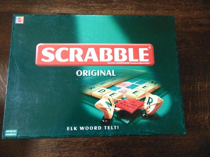 Scrabble Orginal Spel van Mattel, Hobby en Vrije tijd, Gezelschapsspellen | Bordspellen, Gebruikt, Een of twee spelers, Drie of vier spelers
