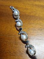 armband zilver kleurig met parels, Sieraden, Tassen en Uiterlijk, Ophalen of Verzenden