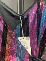 Zara Knit Pailletten Jurk Maat M - Nieuw, Kleding | Dames, Jurken, Ophalen of Verzenden, Nieuw, Maat 38/40 (M), Overige kleuren