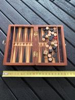 Oud Backgammon spel in houten doosje, Ophalen of Verzenden