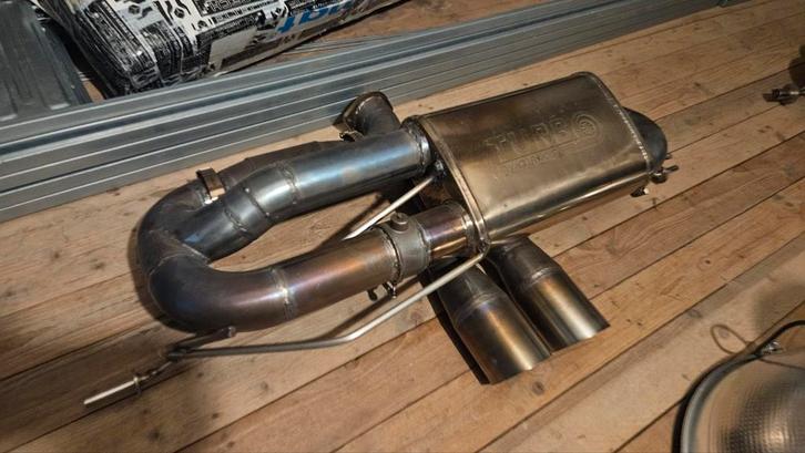 Lotus Evora S 70mm rvs uitlaatsysteem met sportcat en klep, Auto-onderdelen, Uitlaatsystemen, Lotus, Gebruikt, Ophalen of Verzenden