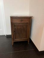 Antiek Nachtkastje met Marmeren Blad, Ophalen, Gebruikt, Minder dan 45 cm, 55 tot 70 cm