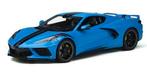 GT Spirit 1/18 Chevrolet Corvette C8 2020 blauw GT286, Ophalen of Verzenden, Zo goed als nieuw, Auto, Overige merken
