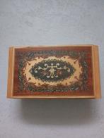 Vintage inlegwerk houten doos jaren '60 juwelendoos sorrento, Antiek en Kunst, Curiosa en Brocante, Ophalen