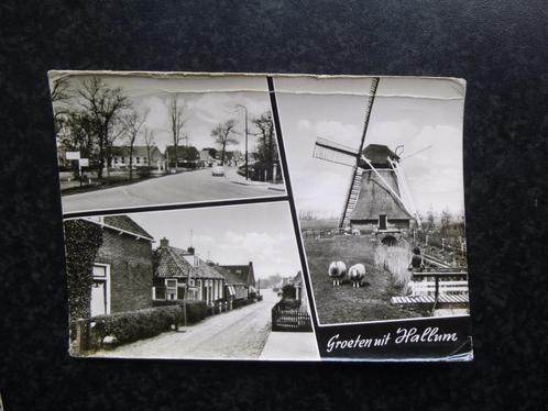 HALLUM  3 luiks, Verzamelen, Ansichtkaarten | Nederland, Friesland, 1960 tot 1980, Ophalen of Verzenden