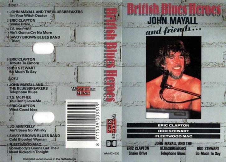 Cassettebandje British Blues Heroes (John Mayall & Friends), Cd's en Dvd's, Cassettebandjes, Zo goed als nieuw, Jazz en Blues