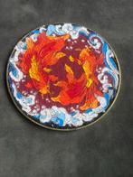 Cloisonné Onderzetter met Goudvissen, Antiek en Kunst, Ophalen of Verzenden