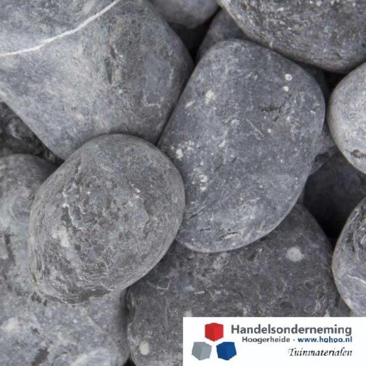 Nero ebano keien antraciet zwart ronde stenen decoratie tuin, Tuin en Terras, Grind, Keien en Split, Nieuw, Kei, Antraciet, Overige materialen