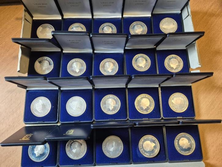 NL Overzee Antillen 20x 50 Gulden Zilver 1982 "Synagoge", Postzegels en Munten, Munten en Bankbiljetten | Verzamelingen, Munten