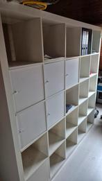 Grote Ikea Expedit kast (185x185cm), Ophalen, Kunststof, Gebruikt, Met deur(en)