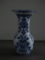 antieke vaas Petrus Regout trompetvaas blauw/wit, Antiek en Kunst, Ophalen