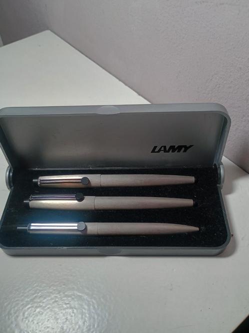 Lamy pennen; lamy 226, lamy 26p, lamy 526, Verzamelen, Pennenverzamelingen, Zo goed als nieuw, Pennenset, Overige merken, Met doosje