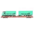 MÄRKLIN 4843: achtassige dieplaadwagon ROLA m. auto, Hobby en Vrije tijd, Modeltreinen | H0, Wisselstroom, Wagon, Ophalen of Verzenden