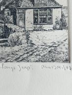Anna Doedijns Ets Vuurtoren Lange Jaap Den Helder, Antiek en Kunst, Kunst | Etsen en Gravures, Ophalen of Verzenden
