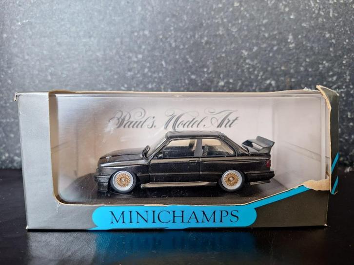 1:43 BMW E30 M3 PMA Minichamps 1e uitgave 1990 diamond black, Hobby en Vrije tijd, Modelauto's | 1:43, Zo goed als nieuw, Auto