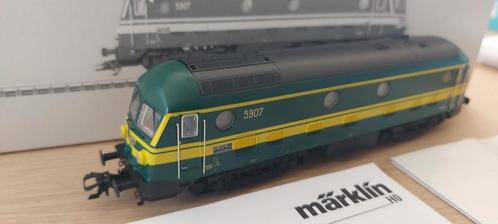 Märklin SNCB br 5907 dieselloc mfx/s artnr 37271 in ovp, Hobby en Vrije tijd, Modeltreinen | H0, Zo goed als nieuw, Locomotief