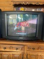 Sony Trinitron CRT tv (KV-C2569D) + afstandsbediening, Audio, Tv en Foto, Vintage Televisies, Ophalen, Zo goed als nieuw, Sony