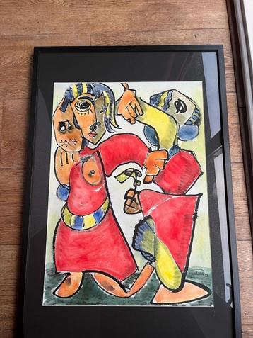 Quintus Jan Telting Schilderij 1988 beschikbaar voor biedingen