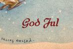 806280 vintage Kinderkaart God Jul vr Kerstfeest Noors gel, Ophalen of Verzenden, Gelopen, Feest(dag)